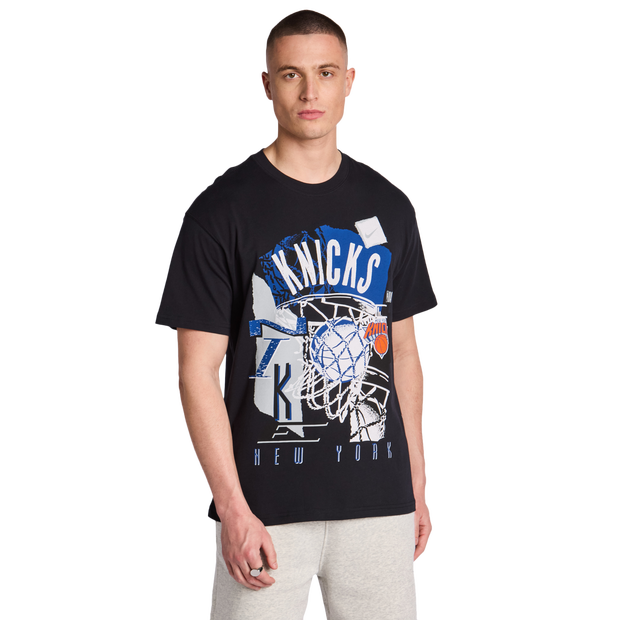 Nike NBA Men T-Shirts - Black - Size M - Cotton Jersey