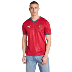 Herren Jerseys/Replicas - Puma Portugal Home 26 - Club Red-Green Lagoon