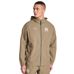 Hombre Track Tops - Puma Olympic Marseille Pumatech - Velvet Moss-Golden Fog