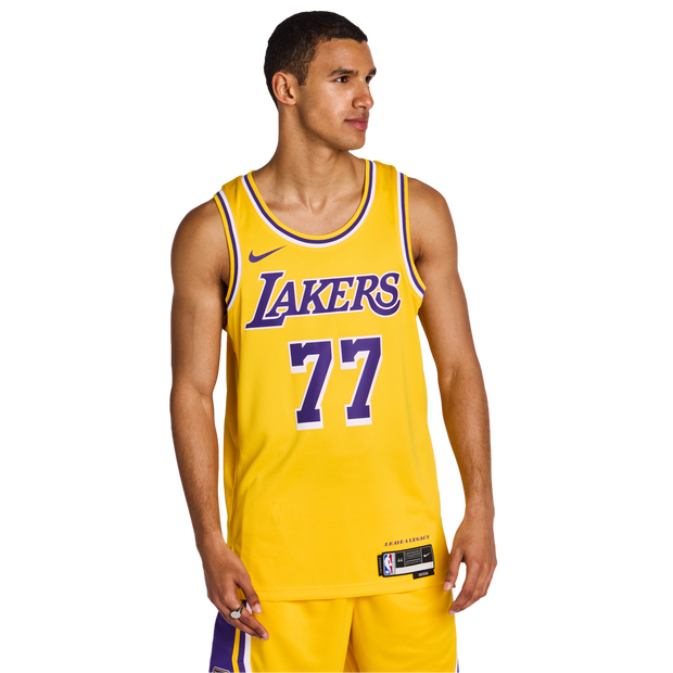 Nike NBA Uomo - Maglie/Repliche Giallo - Taglia M - Poly Mesh