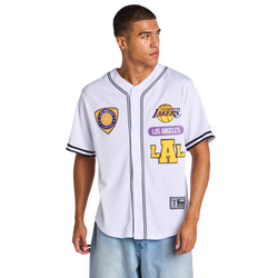 Hombre T-Shirts - Pro Standard Letterman Nba Lakers - White-Yellow