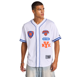 Hombre T-Shirts - Pro Standard Letterman Nba Knicks - White-Blue-Orange