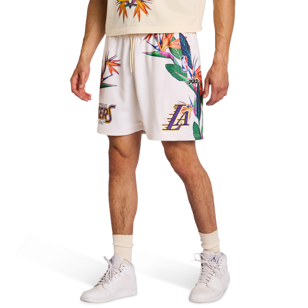 NBA Uomo - Pantaloncini Bianco - Taglia S - Jersey di cotone S