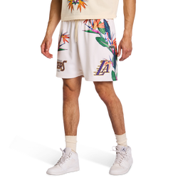 Herren Shorts - Pro Standard Paradise Nba Lakers - Eggshell-Yellow