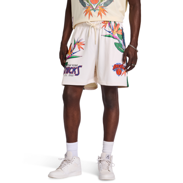 NBA Herren Kurze Hosen - Weiß - Größe L - Baumwoll-Jersey White L