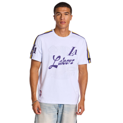 Hombre T-Shirts - Pro Standard Mapped Out Nba Lakers - White-Purple-Yellow