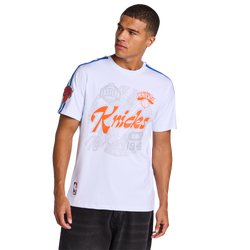 Hombre T-Shirts - Pro Standard Mapped Out Nba Knicks - White-Orange