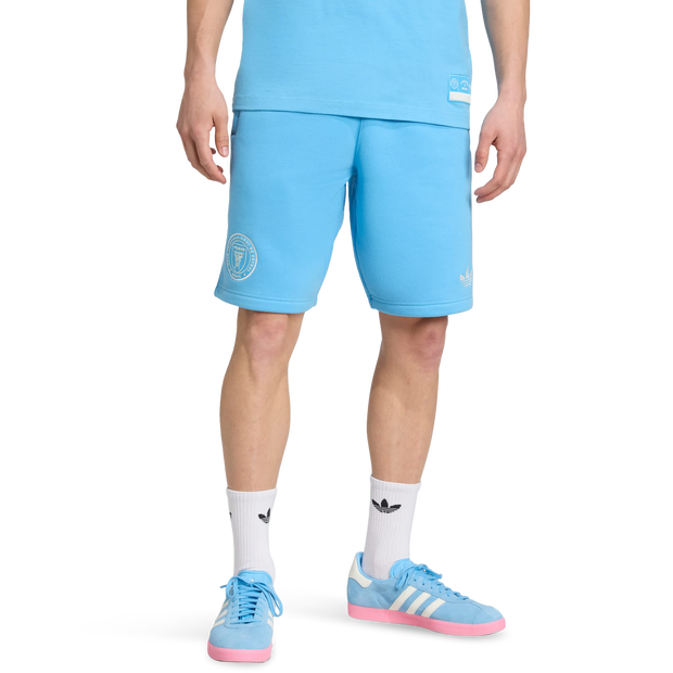 Adidas Inter Miami Cf Originals Shorts Hombre Pantalones cortos - Azul - Talla S - Tejido Jersey de algodón