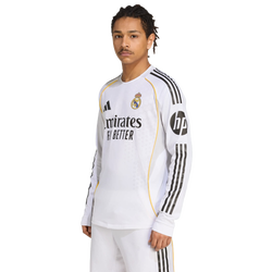 Hombre Jerseys/Replicas - adidas Real Madrid 25/26 Home Authentic Jersey - White-White