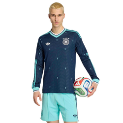 Uomo Jerseys/Replicas - adidas Germany 26 Away Authentic Jersey - Collegiate Navy-Collegiate Navy