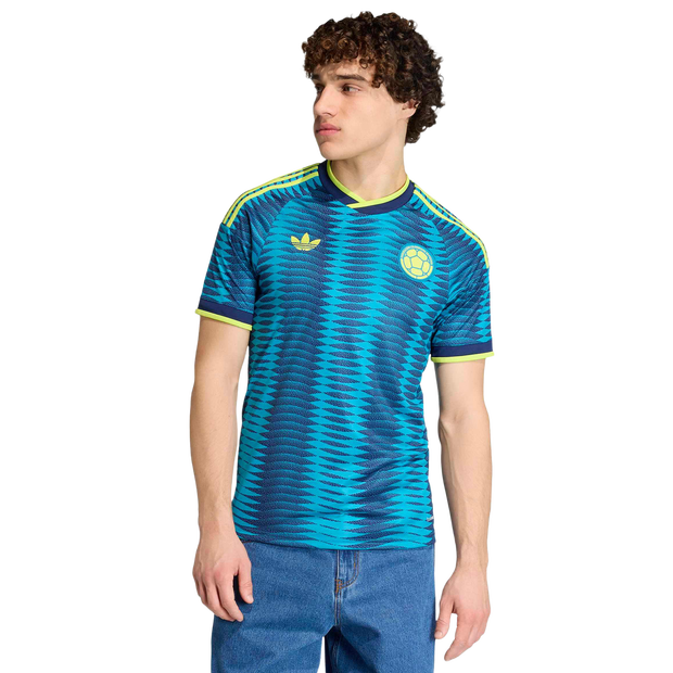 Adidas Colombia Uomo - Maglie/Repliche Blu - Taglia Xxl - Poly Mesh