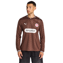 Homme Jerseys/Replicas - Puma St Pauli Home 26-27 - Brown-White-White
