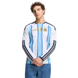 Herren Jerseys/Replicas - adidas Argentina 26 Home Replica Jersey - White-Icey Blue