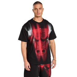 Herren T-Shirts - Nike Nba Bulls - Black-Black