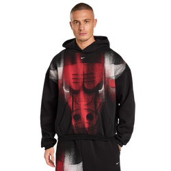 Homme Hoodies - Nike Nba Bulls - Black-White