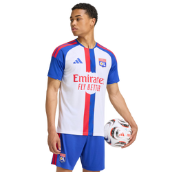 Heren Jerseys/Replicas - adidas Olympic Lyon Home 26-27 - White-White-White