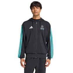 Herren Hoodies - adidas Mercedes Petronas F1 Dna Full Zip Hoody - Black-Semi Mint Rush