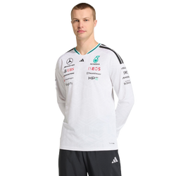 Heren Jerseys/Replicas - adidas Mercedes F1 Driver Authentic Jersey - White-White