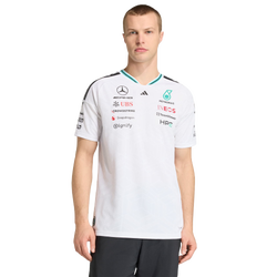 Heren Jerseys/Replicas - adidas Mercedes F1 Driver Authentic Jersey - White-White