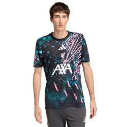 Herren Jerseys/Replicas - adidas Liverpool Fc 25/26 Pre Match Jersey - Black-Eqt Green