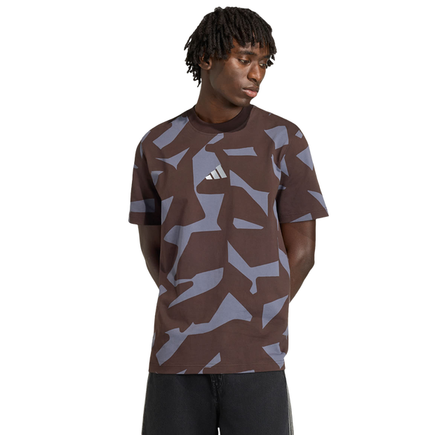 Amg Camo Short Sleeve T-shirt Herren T-Shirts - Braun - Größe M - Baumwoll-Jersey Brown M