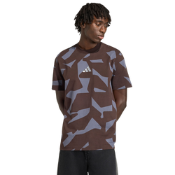 Homme T-Shirts - adidas Amg Camo Short Sleeve T-shirt - Aurora Coffee-Aurora Onix