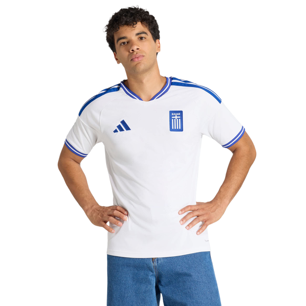 Adidas Greece 26 Home Jersey Uomo - Maglie/Repliche Bianco - Taglia Xxl - Poly Mesh