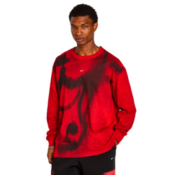Uomo T-Shirts - Nike Nba Bulls Anthem - University Red-University Red