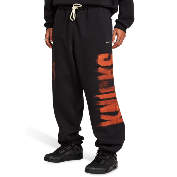 Nike NBA Broeken Heren - Zwart - Maat XL - Katoen Fleece