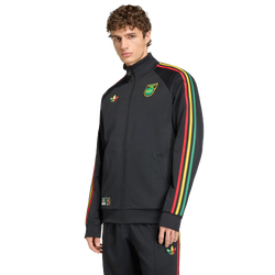 Men Track Tops - adidas Jamaica X Bob Marley Originals Track Top - Black-Black