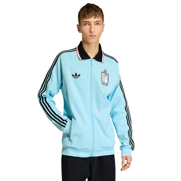 Adidas Belgium Homme - Manteaux blousons, Bleu - Taille XL - Jersey de coton