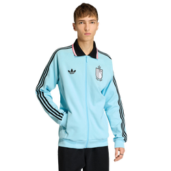Homme Manteaux blousons - adidas Belgium Away Anthem Jacket - Frozen Blue-Frozen Blue