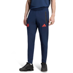 Heren Broeken - adidas Fc Bayern Muenchen Tiro Tracksuit Bottoms - Night Indigo-Hires Red