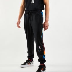 Men Pants - Nike Brooklyn Nets City Edition Showtime - Black-Black