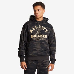 Men Hoodies - LCKR Essential - Black Camo-Black Camo