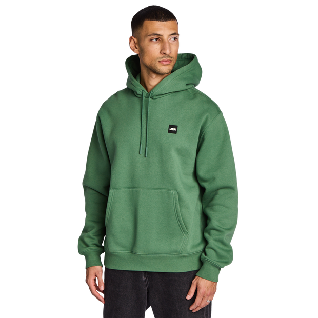 Embroidered Hooded Herren Kapuzenpullover - Grün - Größe M - Baumwoll-Fleece Green M