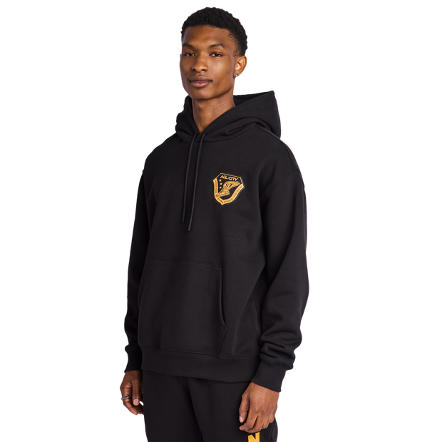 LCKR Badge Homme - Sweats à capuche, Noir - Taille M - Polaire de coton