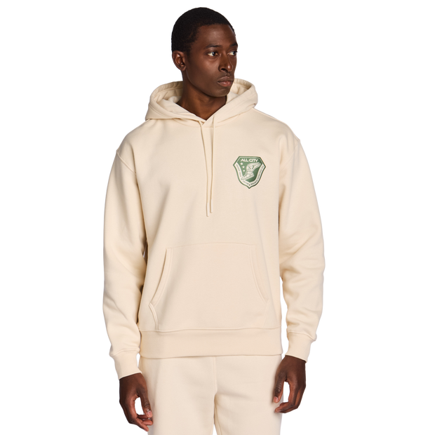 Badge Uomo - Felpe con cappuccio Beige - Taglia XS - Pile di cotone XS