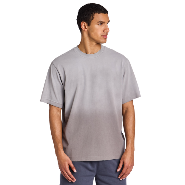 Heavyweight Distressed Relaxed Fit Uomo - Magliette Grigio - Taglia S - Jersey di cotone S
