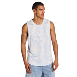 Homme Vestes - LCKR League Basketball Mesh Jersey - Blue-Blue