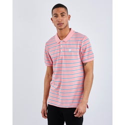 Men Polos - Sneaker Freak Califun Pique - Strawberry Ice-Blue Turquoise
