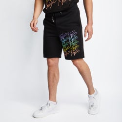 Men Shorts - Project X Paris Multi Logo - Black-Black