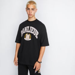 Homme T-Shirts - Banlieue Crest - Black-Pink