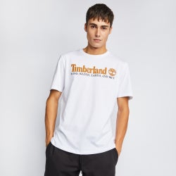 Hombre T-Shirts - Timberland Linear Logo - White-White