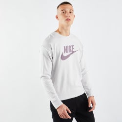 Men Sweatshirts - Nike Zero Frech Terry Crew - Brown-Brown