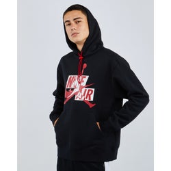 Men Hoodies - Jordan Classics Over The Head - Black-Red-Black