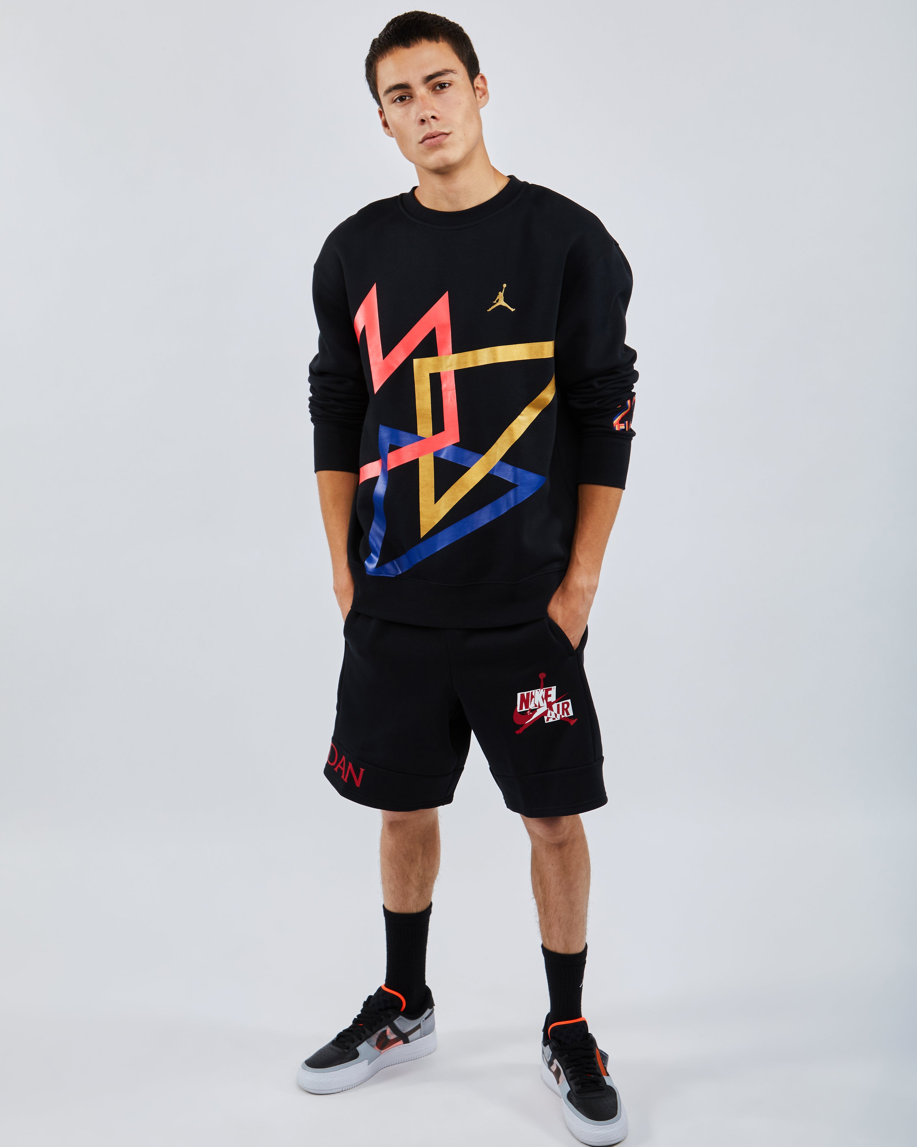 jordan sport dna fleece crew