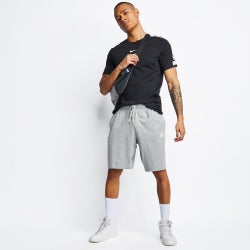Men Shorts - Nike Club Jsy Short - Dk Grey Heather-White