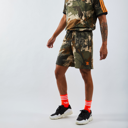 Men Shorts - adidas All Over Print Camo - Green-Orange-Green