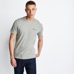 Men T-Shirts - Champion Champion Logo - Grey-Grey